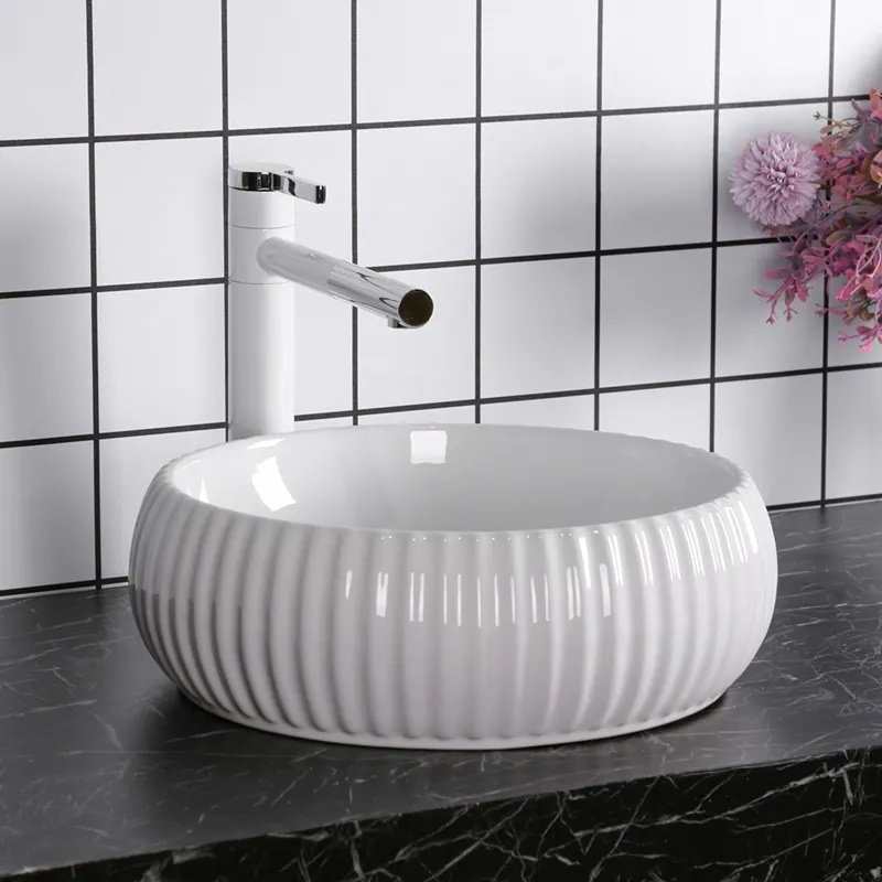 Раковина CeruttiSPA CR0007 накладная круглая 40.5 см, фарфор купить,NaN