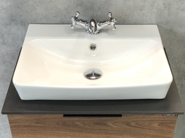 Раковина Comforty 9055RA-50 накладная прямоугольная 50, санфарфор купить,NaN