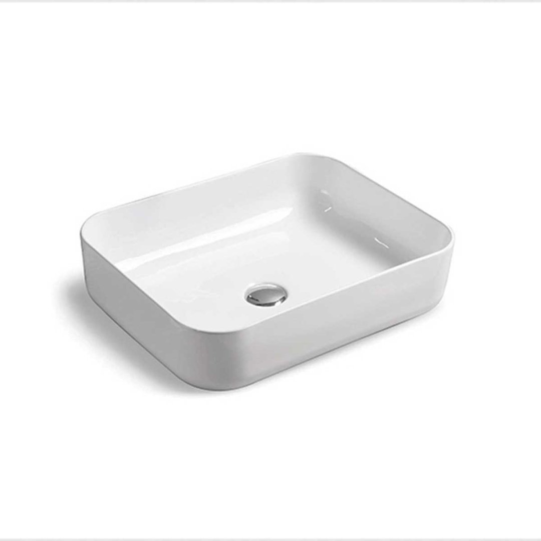 Раковина Vincea VBS-105 накладная прямоугольная 39 см, фарфор купить,NaN