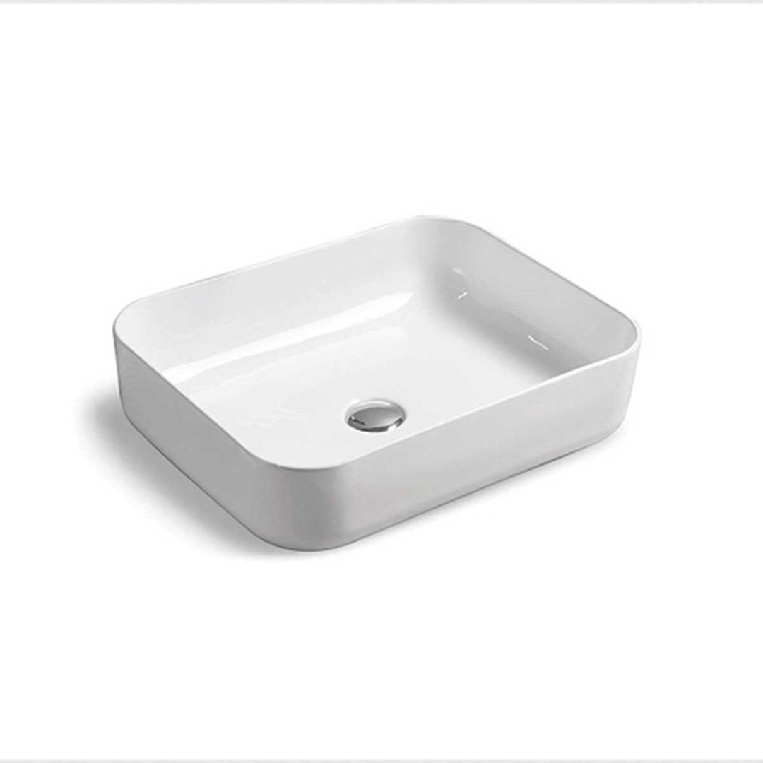 Раковина Vincea VBS-105 накладная прямоугольная 39 см, фарфор купить,NaN