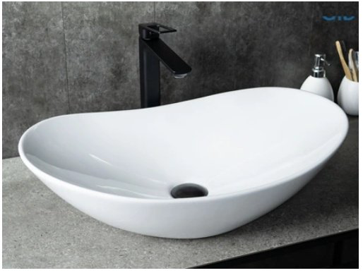 Раковина GID-ceramic N9811 накладная овальная 61, керамика купить,NaN