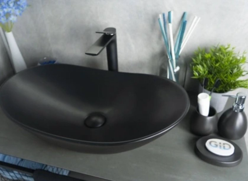Раковина GID-ceramic Bm9811 накладная овальная 61, керамика купить,NaN