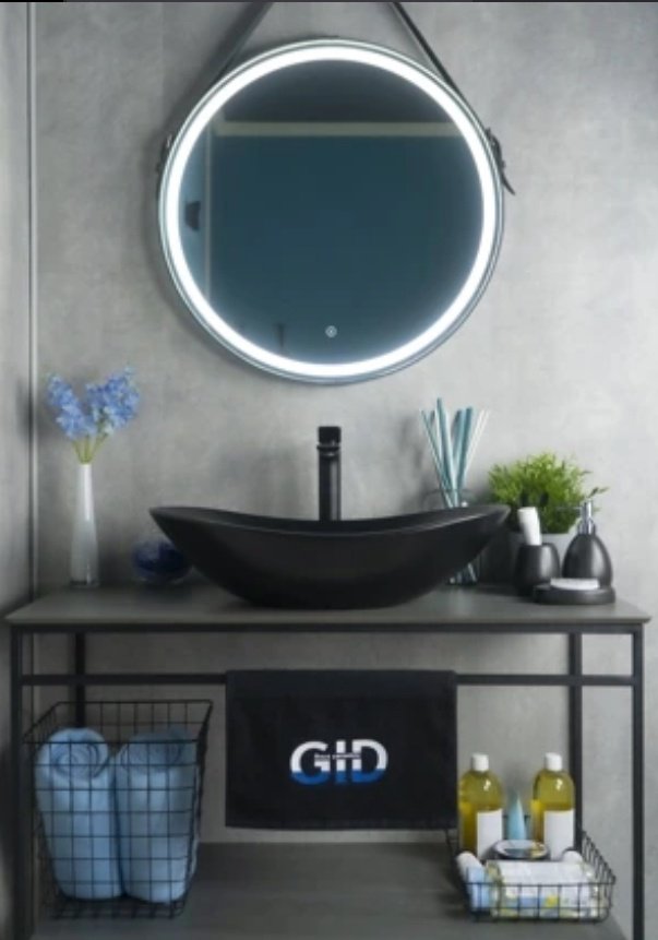 Раковина GID-ceramic Bm9811 накладная овальная 61, керамика
