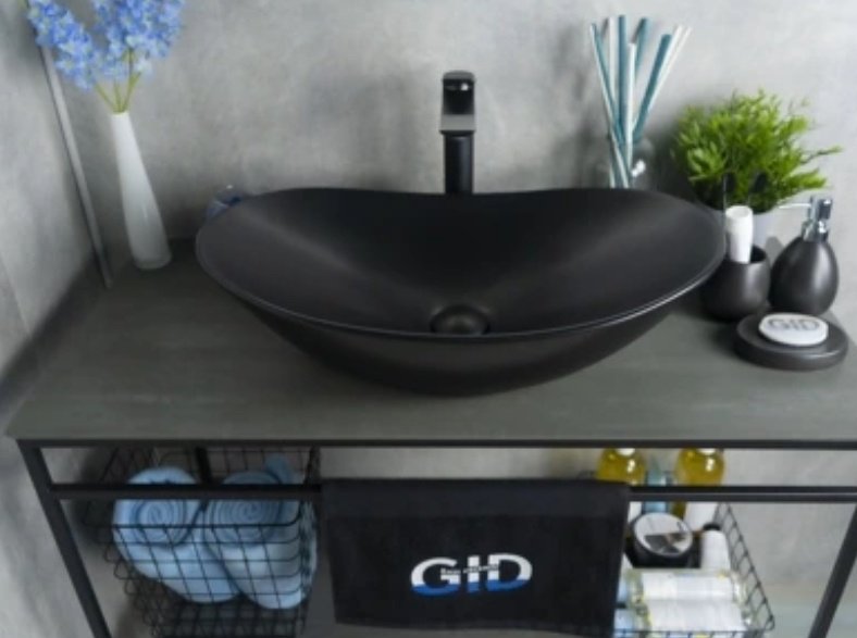 Раковина GID-ceramic Bm9811 накладная овальная 61, керамика