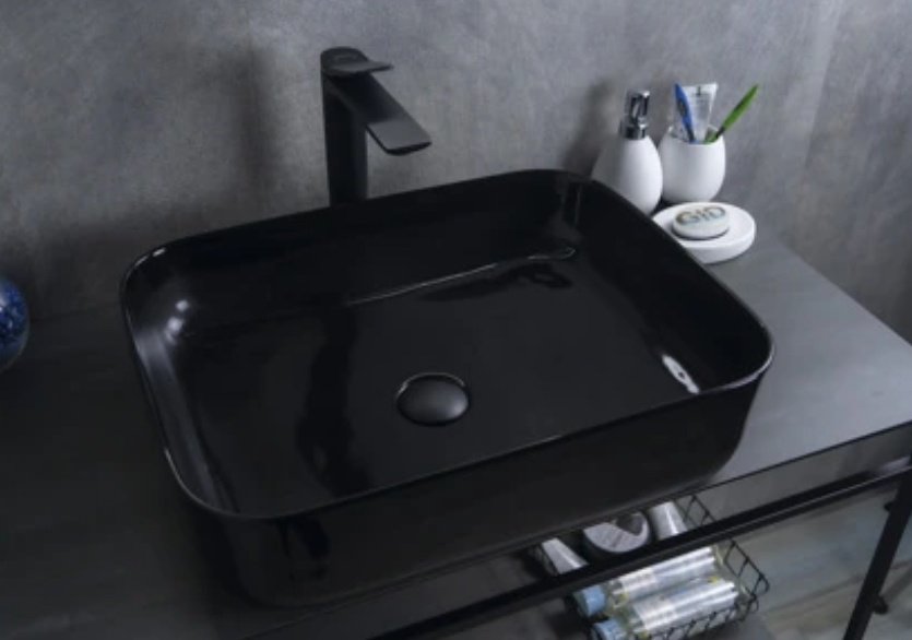 Раковина GID-ceramic BL1304 накладная прямоугольная 50, керамика