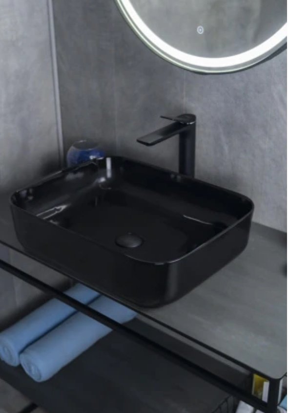 Раковина GID-ceramic BL1304 накладная прямоугольная 50, керамика