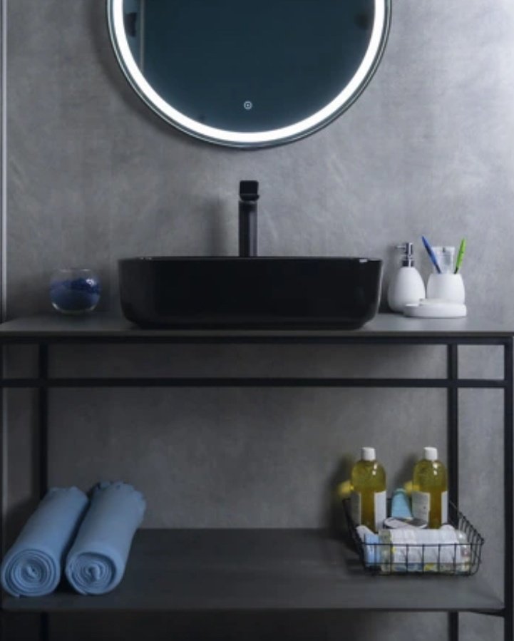 Раковина GID-ceramic BL1304 накладная прямоугольная 50, керамика