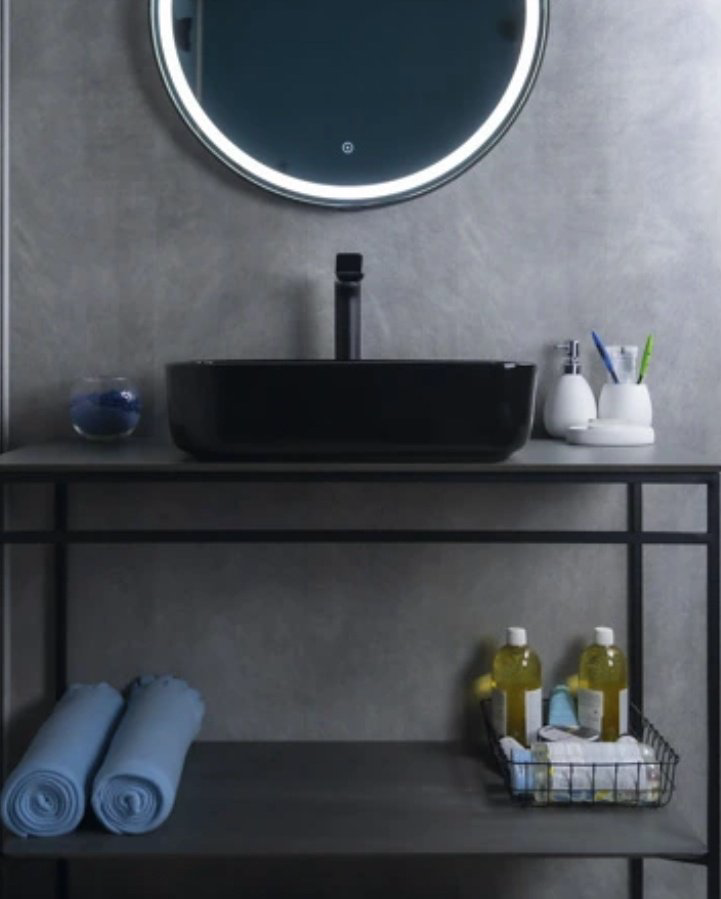 Раковина GID-ceramic BL1304 накладная прямоугольная 50, керамика купить,69650