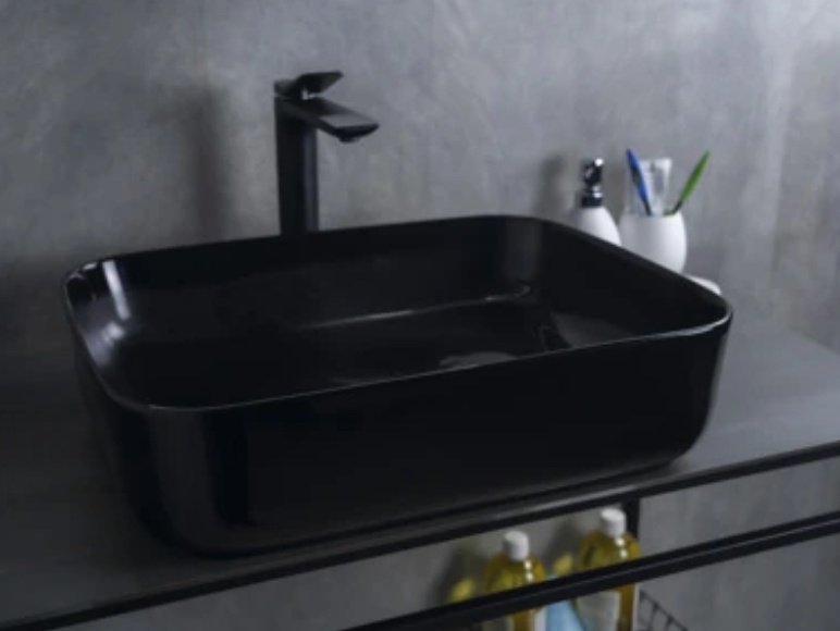 Раковина GID-ceramic BL1304 накладная прямоугольная 50, керамика