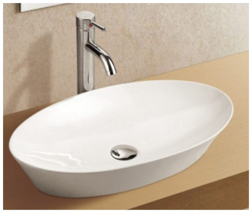 Раковина WeltWasser WW ELBACH 1132 накладная овальная 60.5 см, фаянс