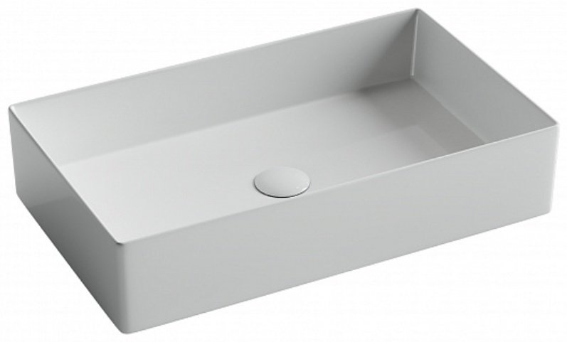 Раковина Ceramicanova CN6070 накладная прямоугольная 60, санфарфор