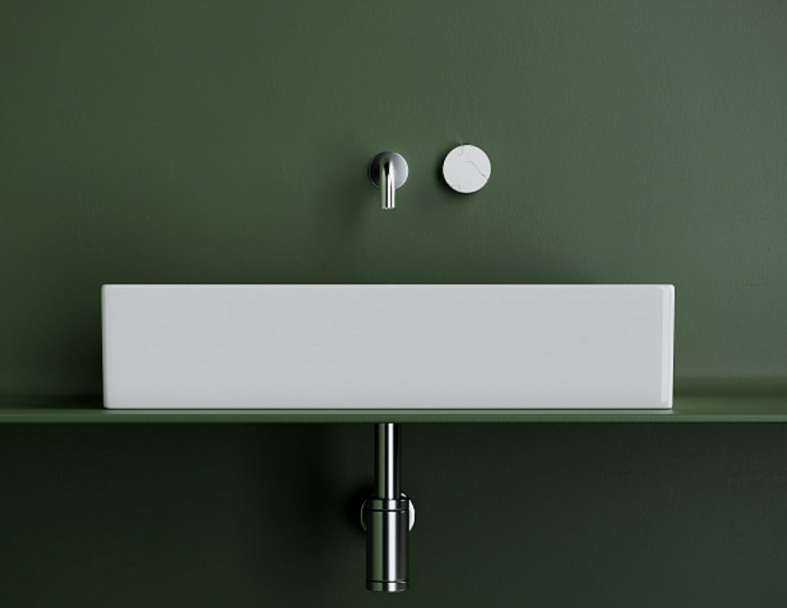 Раковина Ceramicanova CN6070 накладная прямоугольная 60, санфарфор