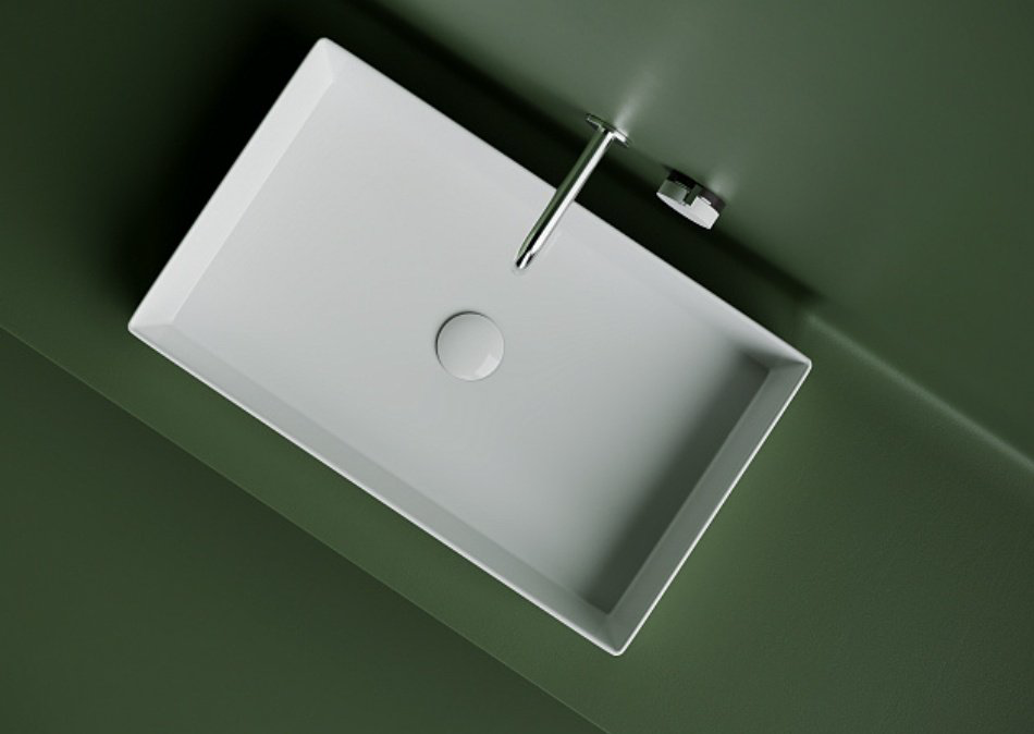 Раковина Ceramicanova CN6070 накладная прямоугольная 60, санфарфор купить,212900