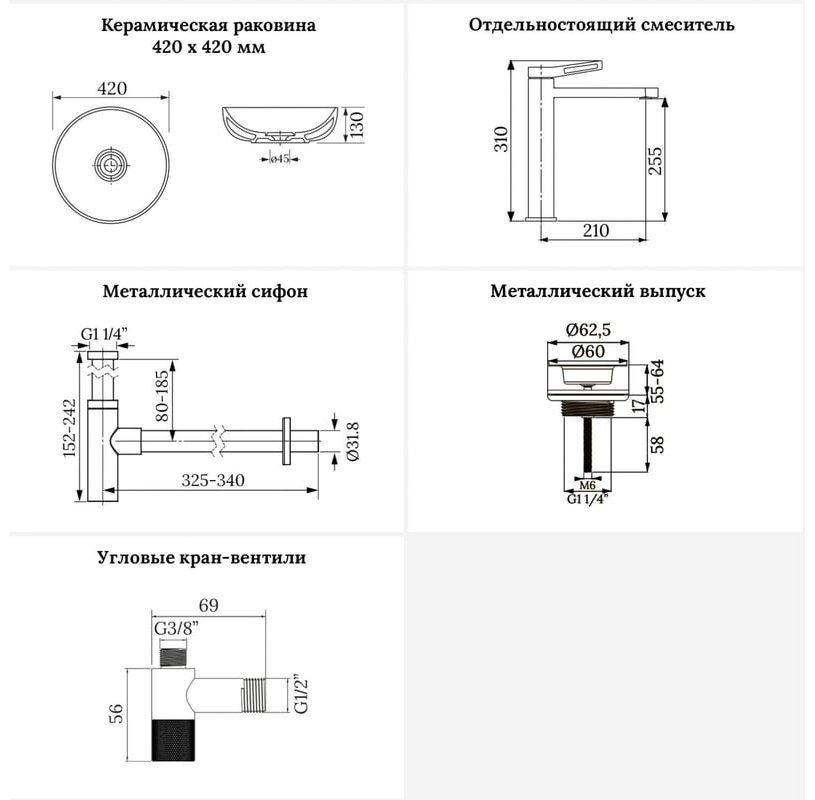 Раковина Wellsee 201006135 накладная круглая 42, фаянс купить,NaN