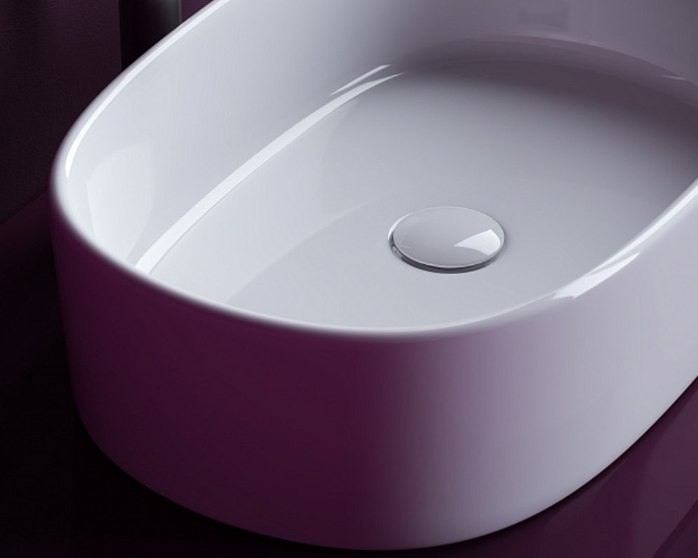 Раковина Ceramicanova CN6075 накладная овальная 56, санфарфор