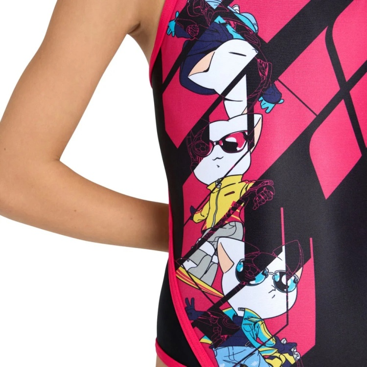 Купальник детский спортивный Arena Cats 004682-550 черный 12-13 купить,NaN
