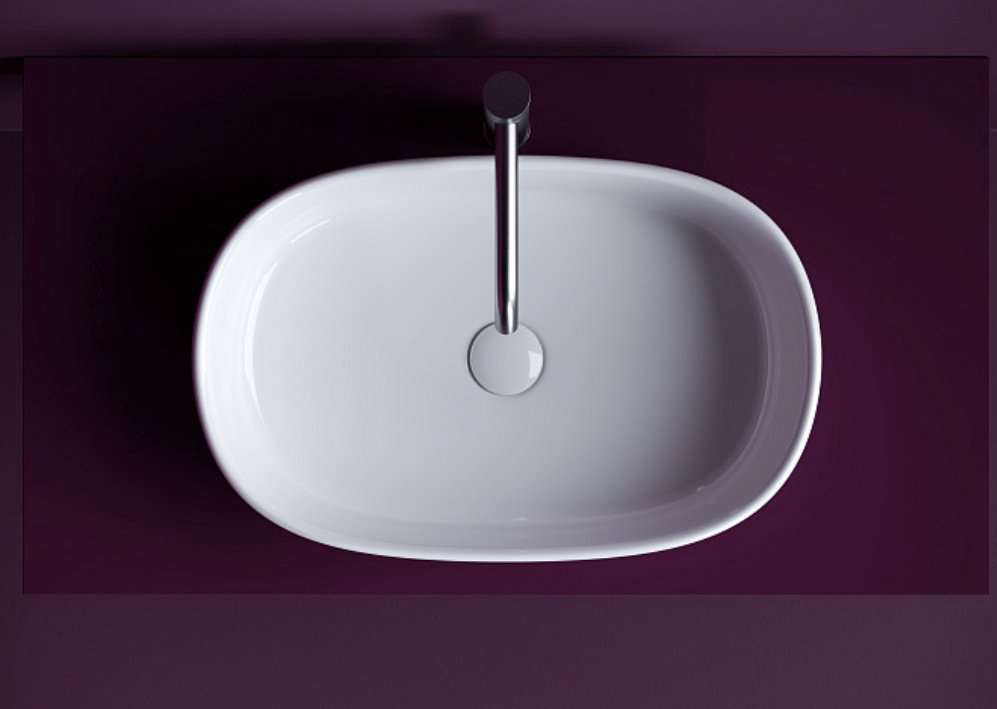Раковина Ceramicanova CN6075 накладная овальная 56, санфарфор купить,122900
