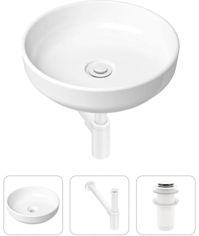 Раковина Lavinia Boho Bathroom Sink 21520175 накладная круглая 40, фарфор купить,NaN