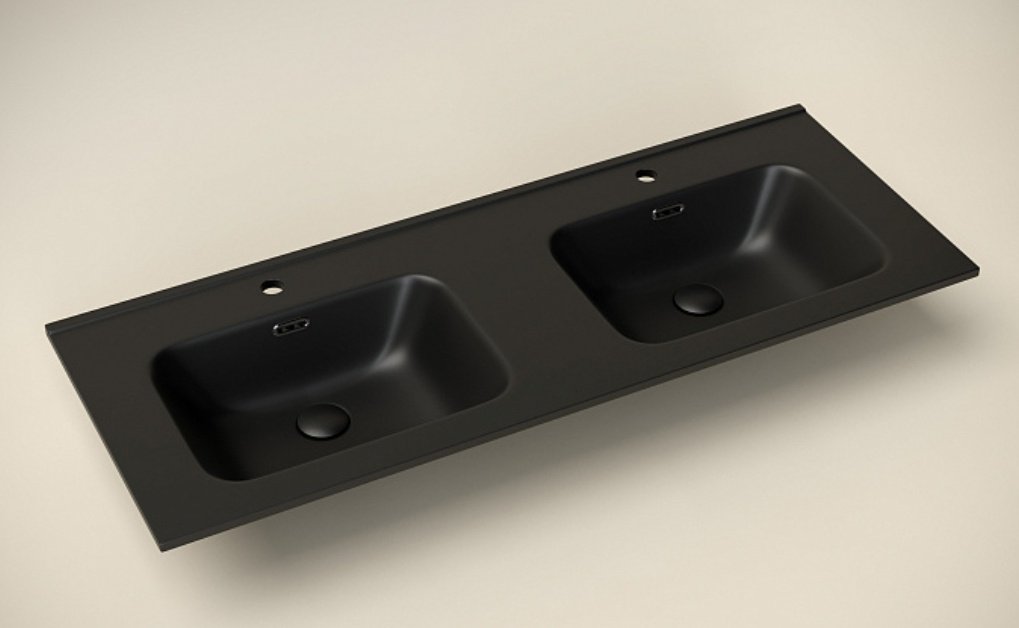 Раковина Ceramicanova CN7004MB врезная прямоугольная 121, санфарфор