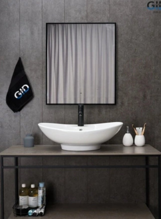 Раковина GID-ceramic N9004 накладная овальная 65, керамика купить,NaN