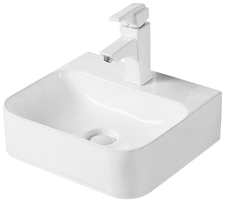 Раковина GID-ceramic 51217 N9257 накладная прямоугольная 39, керамика купить,55600