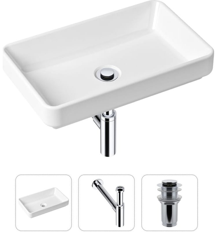 Раковина Lavinia Boho Bathroom Sink 21520143 накладная прямоугольная 34, санфарфор купить,NaN
