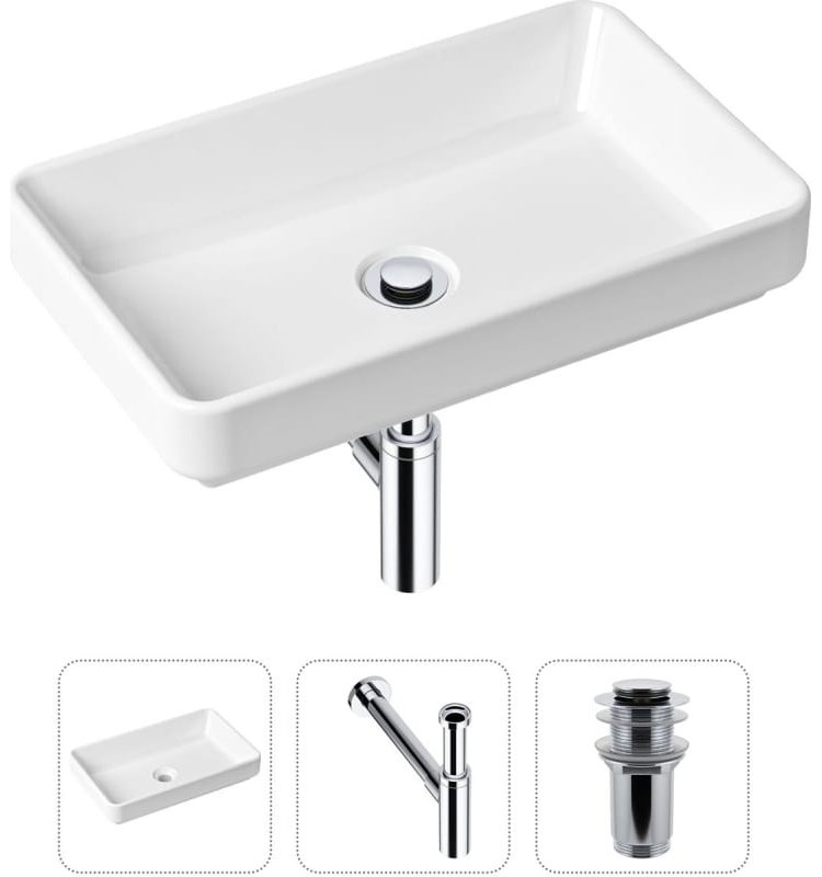 Раковина Lavinia Boho Bathroom Sink 21520143 накладная прямоугольная 34, санфарфор купить,NaN