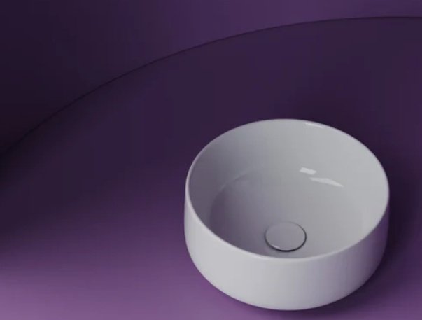 Раковина Ceramicanova CN5047 накладная круглая 35.5, санфарфор