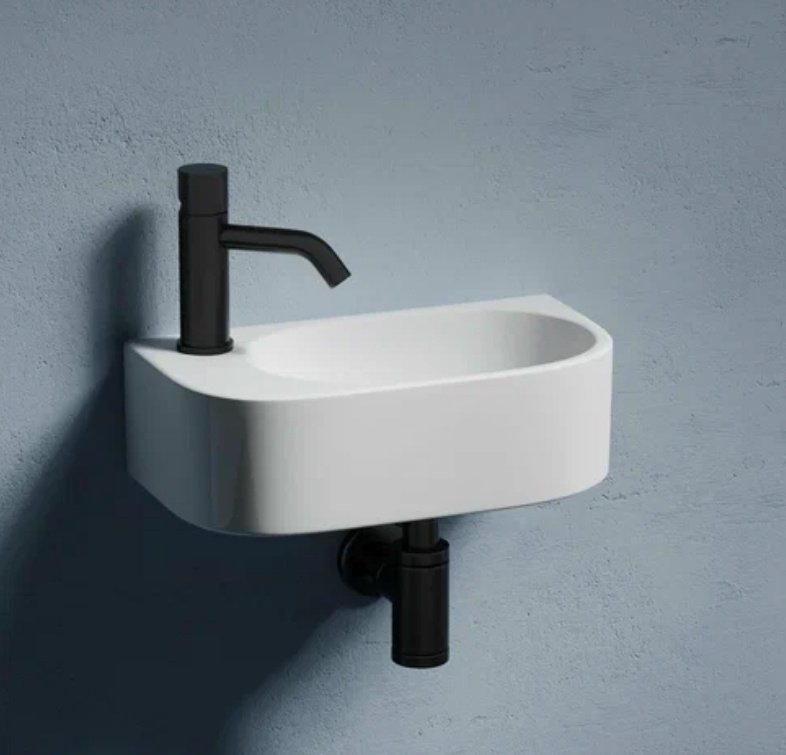 Раковина Ceramicanova CN6066R подвесная прямоугольная 41, фарфор