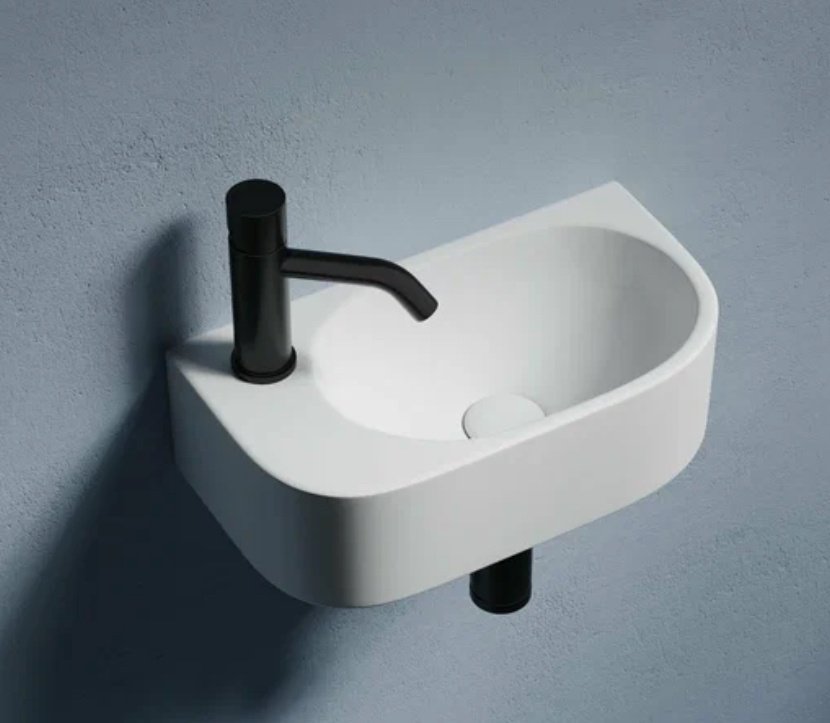 Раковина Ceramicanova CN6066R подвесная прямоугольная 41, фарфор