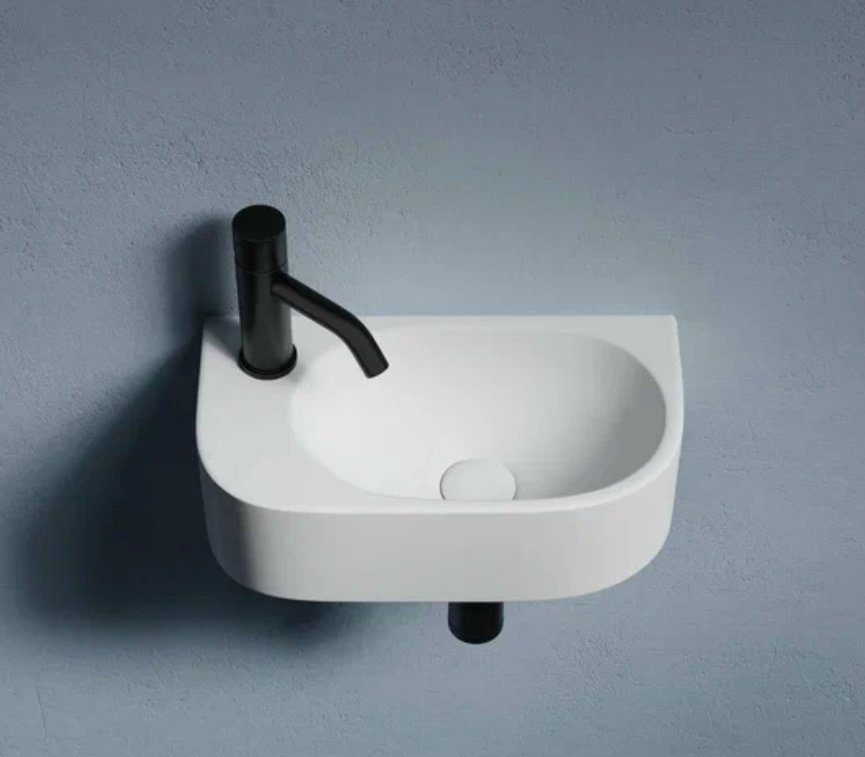 Раковина Ceramicanova CN6066R подвесная прямоугольная 41, фарфор купить,NaN