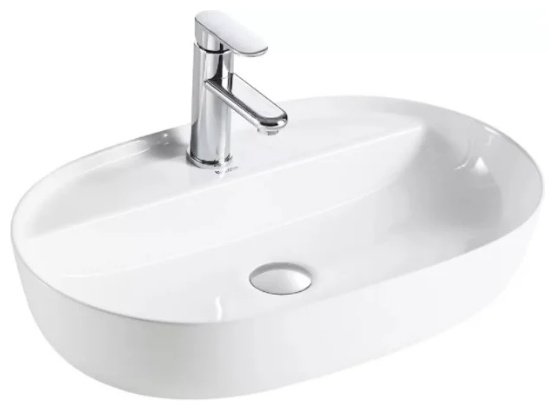 Раковина Ceramicanova CN2004 накладная овальная 61, санфарфор купить,NaN