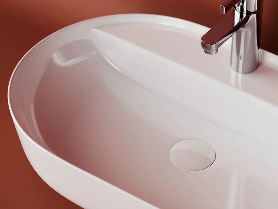 Раковина Ceramicanova CN2004 накладная овальная 61, санфарфор