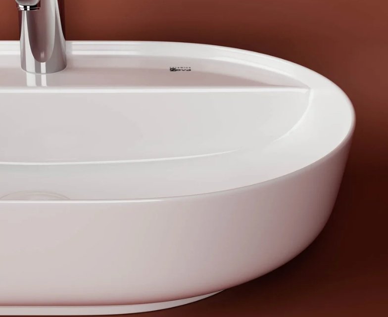 Раковина Ceramicanova CN2004 накладная овальная 61, санфарфор