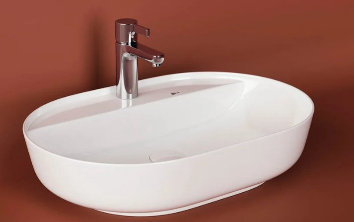 Раковина Ceramicanova CN2004 накладная овальная 61, санфарфор купить,NaN