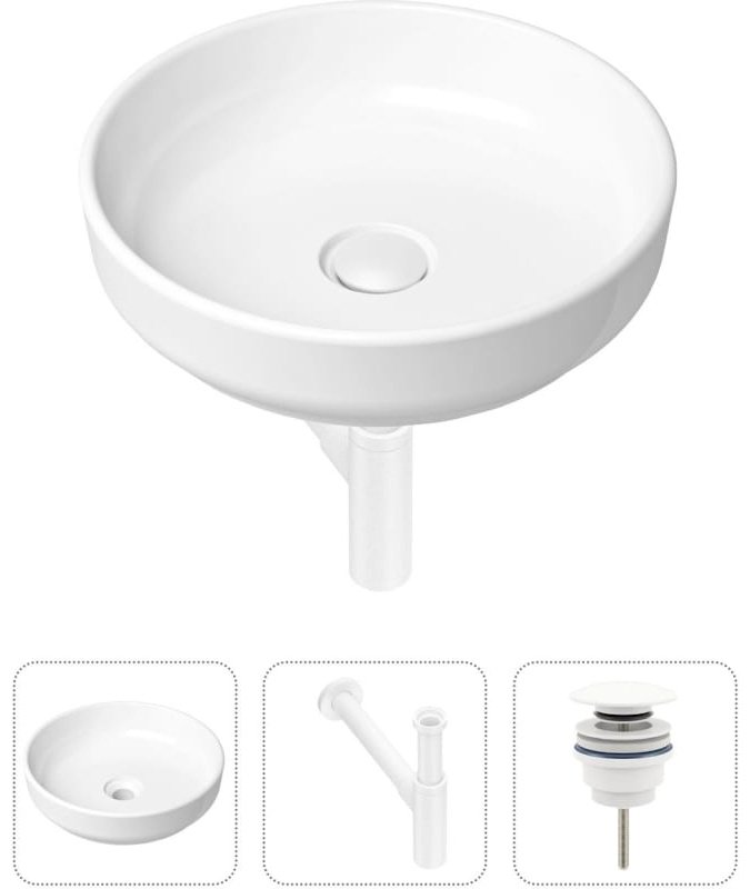 Раковина Lavinia Boho Bathroom Sink 21520206 накладная круглая 40, фарфор купить,NaN