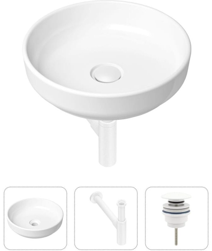 Раковина Lavinia Boho Bathroom Sink 21520206 накладная круглая 40, фарфор купить,NaN