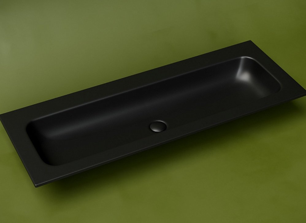 Раковина Ceramicanova CN7016MBwx накладная прямоугольная 121, санфарфор