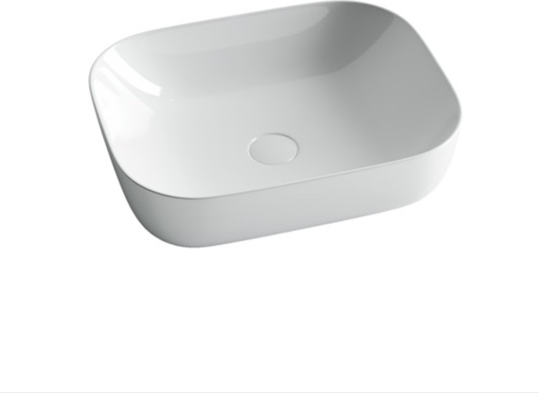 Раковина Ceramicanova CN6008 накладная прямоугольная 50, санфарфор