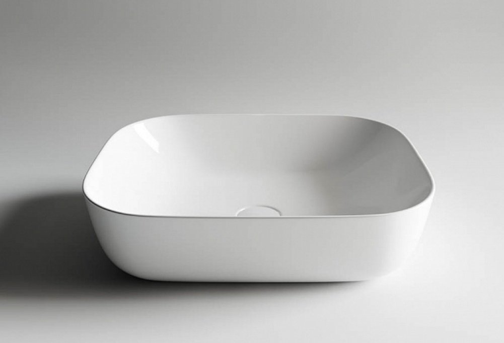 Раковина Ceramicanova CN6008 накладная прямоугольная 50, санфарфор
