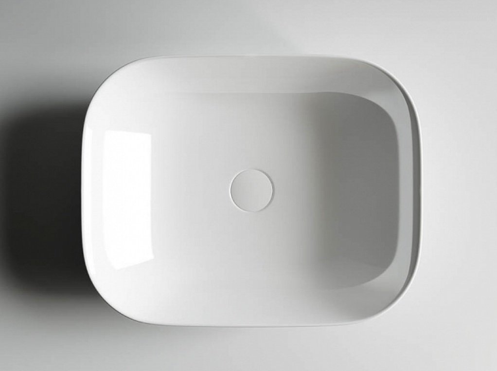 Раковина Ceramicanova CN6008 накладная прямоугольная 50, санфарфор