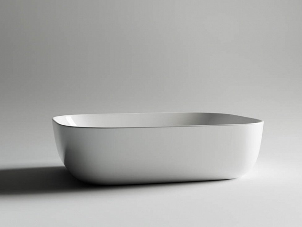 Раковина Ceramicanova CN6008 накладная прямоугольная 50, санфарфор