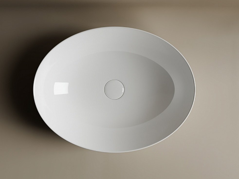 Раковина Ceramicanova CN6017 накладная овальная 52, санфарфор