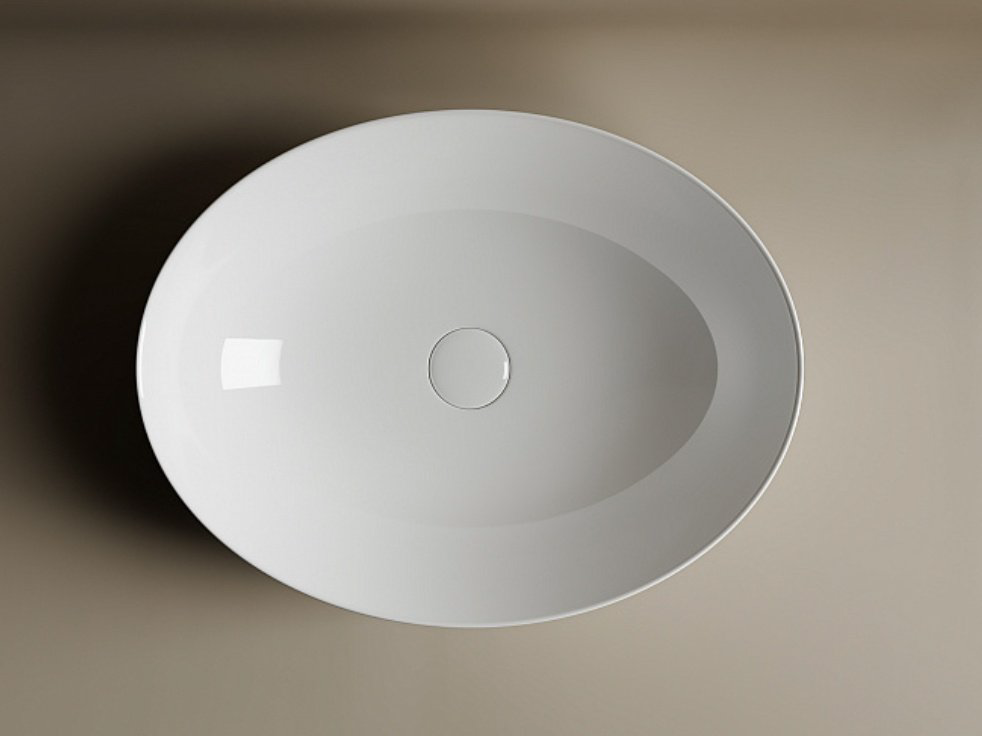 Раковина Ceramicanova CN6017 накладная овальная 52, санфарфор купить,120900