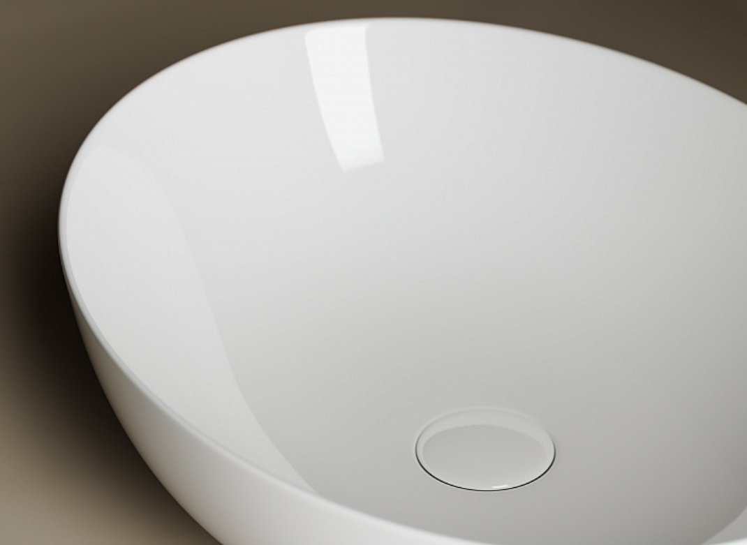 Раковина Ceramicanova CN6017 накладная овальная 52, санфарфор