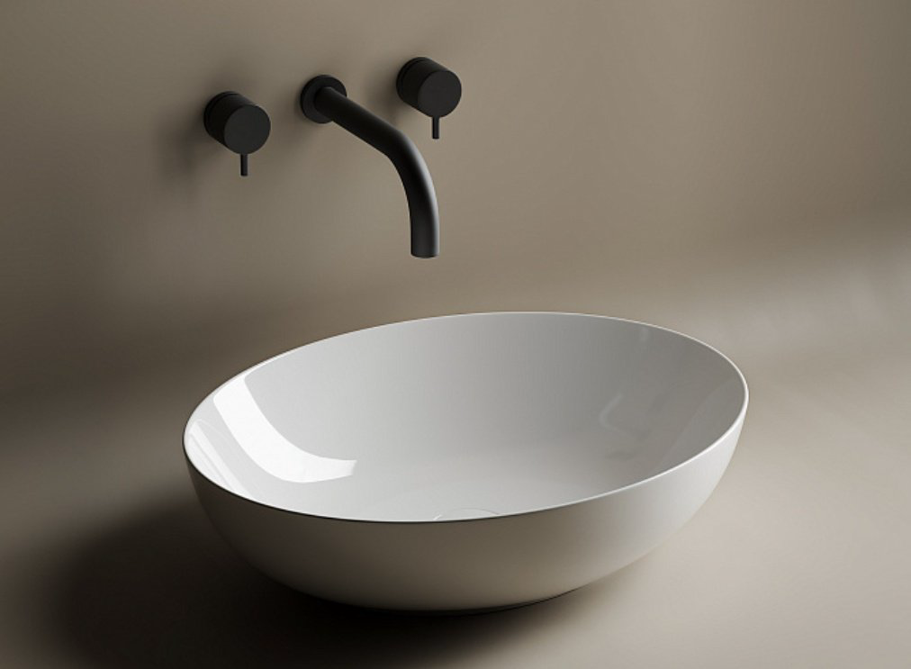 Раковина Ceramicanova CN6017 накладная овальная 52, санфарфор купить,120900