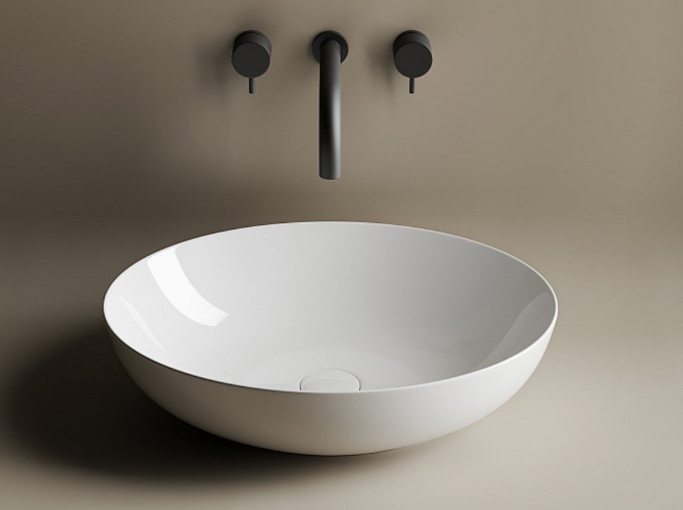 Раковина Ceramicanova CN6017 накладная овальная 52, санфарфор