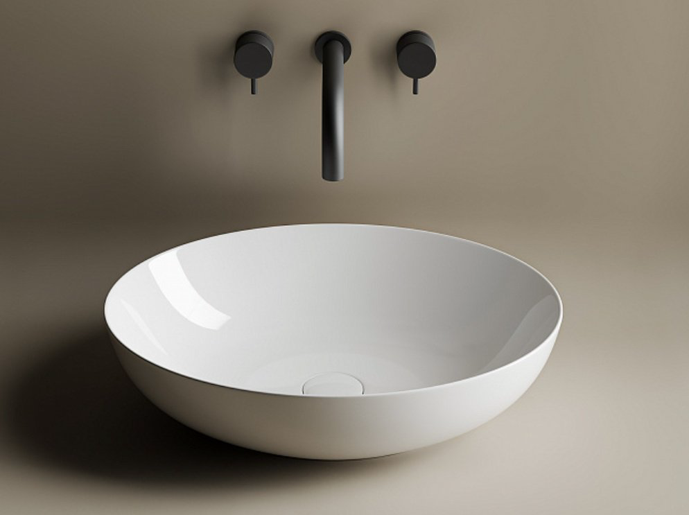 Раковина Ceramicanova CN6017 накладная овальная 52, санфарфор купить,120900