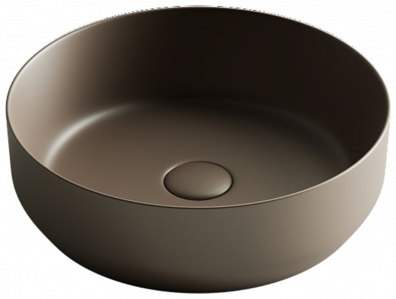 Раковина Ceramicanova CN6022MDB накладная круглая 39, санфарфор