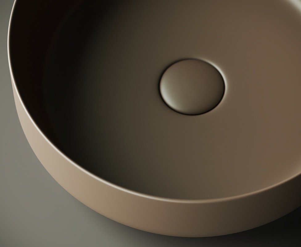 Раковина Ceramicanova CN6022MDB накладная круглая 39, санфарфор